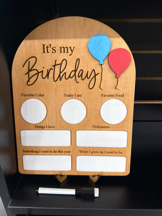 It’s My Birthday sign