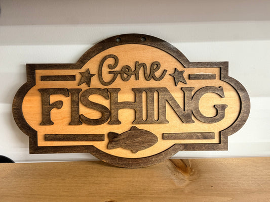Gone Fishing Sign