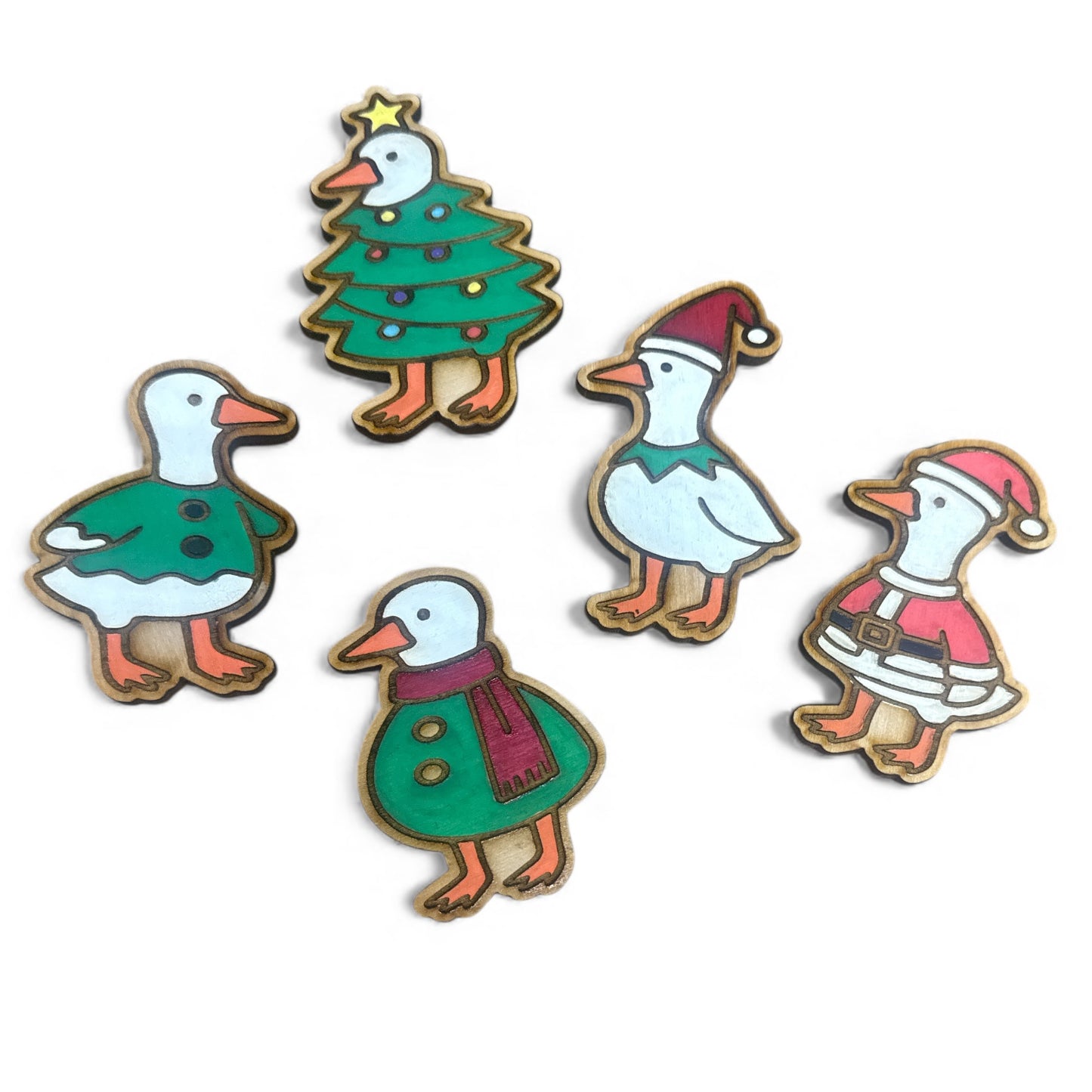 Christmas Goose Magnets